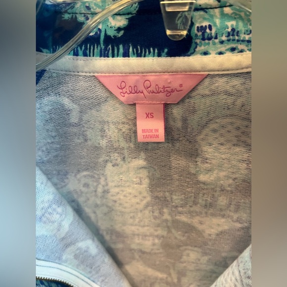 Lilly Pulitzer Womens XS Blue Elephants Skipper Popover - Picture 2 of 5